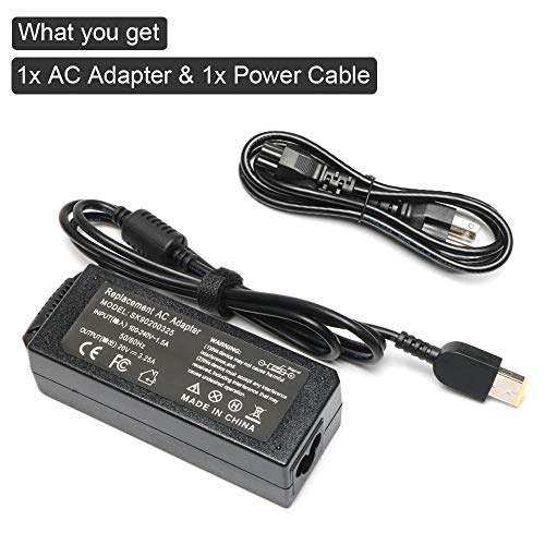 VUOHOEG 65W 3.25A Laptop Ac Adapter Charger Replacement for Lenovo IdeaPad Yoga 2 11 11s 13 2 Pro13 13-2191 2191-2XU 2191-33U; IdeaPad S210 U430 U530; Flex 2 14 15 15D G40 G50 0B47455 Power Cord - Thumbnail 4