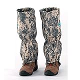 High Thicken Snow Leg Gaiters, Oumers Winter Keep Warm Waterproof Breathable Velcro Wraps Leg Boot Covers For Hiking Ski Climbing Hunting Walking Snowboard Snowshoeing Mountaineering Ice Equipment