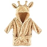 Hudson Baby Unisex Baby Plush Animal Face Robe, Giraffe, One Size, 0-9 Months