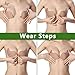 Untralite Backless Strapless Bra,Invisible Adhesive Cherioll Wedding Lingerie (Cup B, Nude)