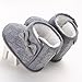 Annnowl Baby Snow Boots Knitted Crib Shoes with Bow 0-18 Months (0-6 Months, Grey)
