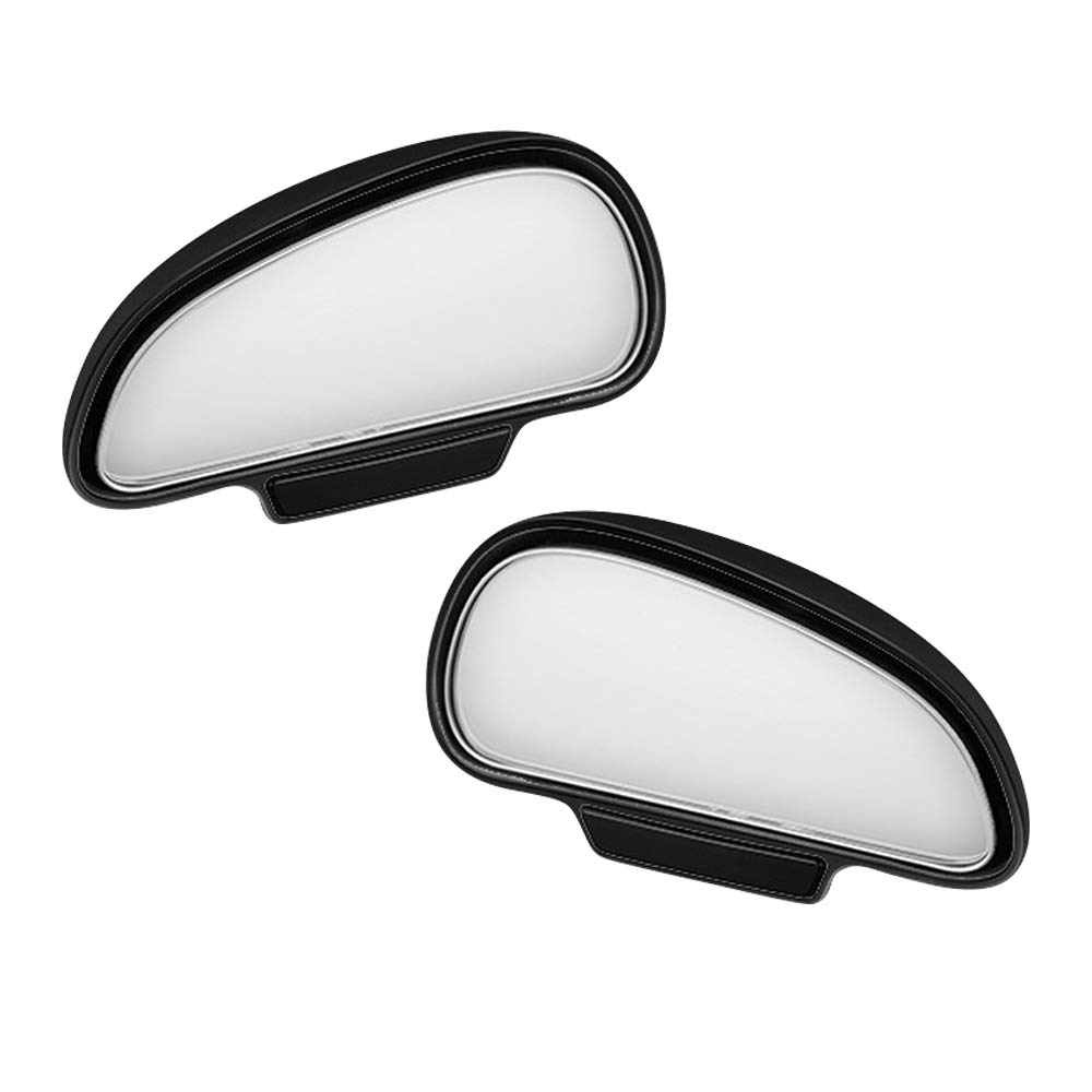 Opaltool 2 Packs Wide Angle Blind Spot Mirror for Cars, Adjustable 360 Degree Auxiliary Mirror, Universal Curved Side Rear View Mirror for Car Truck SUV RV Van