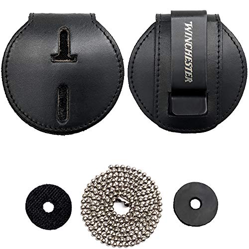 Winchester Police Badge Holder with Chain and Belt Clip, Sheriff Badge