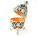 Apropos Hand-Painted Vintage Style Faberge Egg with Rich Enamel and Sparkling Rhinestones Jewelry Trinket Box