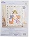 Bucilla Stamped Cross Stitch Crib Cover Kit, 34 by 43-Inch, Cute-a-Saurus