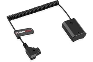 Alvin's Cables NP FZ100 Dummy Battery to D-Tap Power Coiled Cable for Sony A7III A7RIII A7SIII A9 Camera