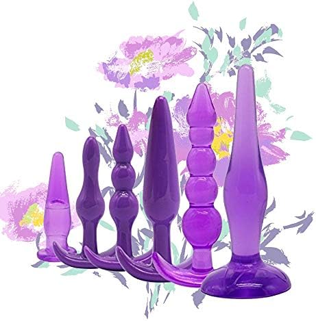 6 PCS Purple Comfortable Medical Kits Silicone Training Toy for Him and Her