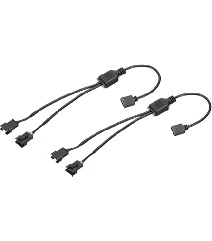 MECCANIXITY RGB Splitter Cable, 12V 12" 4 Pin 1 To 5 Female To Female