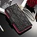 SZQSM iPhone X Case, New Elegant Luxury Genuine Leather Classic Style Cover Case For Apple iPhone X