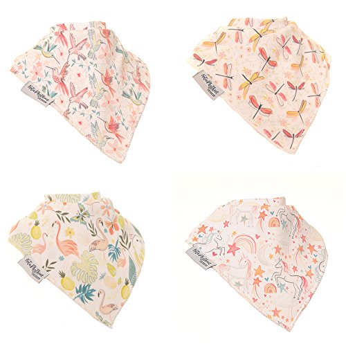 Ziggle - Bandana Dribble Bibs - Cotton Front Baby Bibs Newborn to 24 Months - Newborn Baby Gifts - Bibs Pattern Boutique