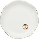 InnoBeta Skull Gifts for Women, Ceramic Jewelry Dish, Trinket Tray for Rings Earrings Necklace Keys, Decorative Plate for Birthday, Christmas, Mother's Day, 4.75