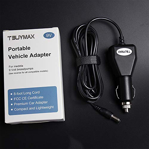 9 Volt Car Vehicle Adapter for Medela PumpinStyle Advanced Breast