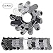 YIMALER 12-Pack Cotton Socks for Toddler Boys Girls Anti-slip Ankle Socks for Baby Walkers Non-skip Stretch Knit Stripes Star Assorted Cotton Socks with Grip for 16-36 Months