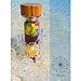 NALU SUN Tea Infuser Tumbler, Fruit Infusion Glass Bottle & Coffee Brewer - Stainless Steel 2-stage Filter/Strainer and No Plastic! 15.8 Ounces