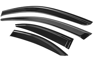 Torcia Tape On Window Visors Compatible with 2006-2013 Lexus IS250 IS350, for 2008-2014 Lexus is F, Side Auto Window Wind Deflectors, Ventshade, Rain Guards for Cars/Trucks