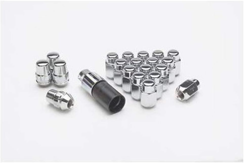Gorilla Automotive 71783 Acorn Chrome Lug Nut and Lock System (1/2" Thread Size)