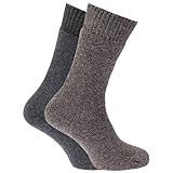 Mens Heavy Weight Boot Socks With Terry Cushioning (Pack Of 2)