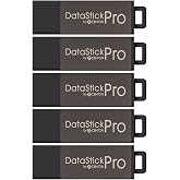 Centon DataStick Pro USB 2.0 Flash Drive Aluminum 2GB 5-Pack Grey