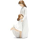 Hodao 6" Decorations Handmade Polyresin Ornaments Sweet Figurines Decor Home Table Decorations Birthday Gifts to Mom from Daughter