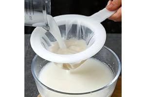 1 Fine Mesh Sieve - 100 Mesh Kitchen Essential, for Baking,Cooking, and Soy Milk/Juice Straining - Easy-to-Clean Kitchen Tool
