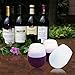 iRainy Set of 2 Silicone Wine Glasses Cups-Unbreakable Party / Camping / Picnic / RV / Yachting / Travel Cups - for Wine, Beer, or Any Beverage (White)