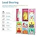 Tespo Portable Clothes Closet Wardrobe for Children and Kids, Cute Cartoon, DIY Modular Storage Organizer, Sturdy and Safe Construction, 12 Deeper Cubes with Hanging Rods (Pink)