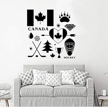 Knncch Pais Canada Signos Tatuajes De Pared Simbolo De Hockey