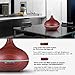 VicTsing 300ml Essential Oil Diffuser, Wood Grain Ultrasonic Aroma Cool Mist Humidifier for Office Home Bedroom Study Yoga Spa (Reddish Brown)