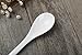 Porlien 6-inch White Teaspoons, Small Coffee Spoons Set of 6, Perfect for Mugs and Coffee Cups