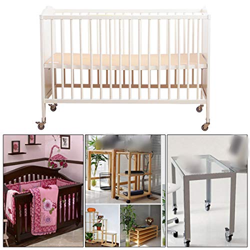 1.5" Crib Swivel Caster Wheels with UBracket,Furniture Caster Wheels