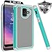 Samsung Galaxy A6 2018 Case, Dual Layer [ Full Coverage Tempered Glass Screen Protector ] Anti-Scratch Rugged Heavy Duty Premium Protection Case Cover for A6 2018 - Green
