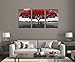 Large Red Tree Art Wall Décor - Modern Canvas Prints Artwork for Home Living Room Bedroom Decoration
