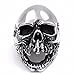 ELFASIO Men Skull Ring Vintage Gothic Biker Stainless Steel Jewelry Size 7