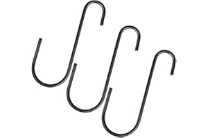 Vindar 3 Pack 6 Inches Bird Feeder Hook Heavy Duty Big S Hooks Hangers for Kitchen, Office, Wind Chimes, Lanterns, Gardening Tools, Hummingbirds Feeders, Bird House, Lanterns