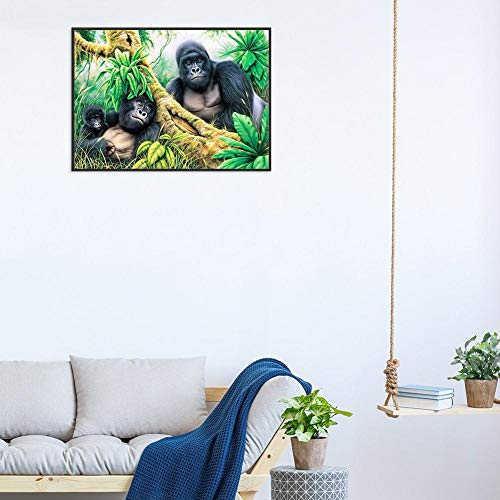 Mosaic Making Diamond Painting 5D DIY Full Drill Diamond Painting Gorilla Cross Stitch Embroidery Mosaic