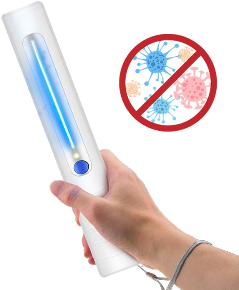 Cihely UV Disinfection Lamp Hand-held Mini Sterilizer Portable Disinfection Lamp 99% Sterilization Effect Suitable for Multiple Occasions