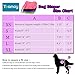 Teamoy 4pcs Washable Female Dog Diapers, Reusable Doggie Diaper Wraps for Female Dogs, Super-Absorbent and Comfortable, Medium