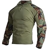 EMERSONGEAR Men's Tactical Shirt,Gen3 Airsoft Combat Army Paintball Quick Dry Long Sleeve BDU T-Shirt Top