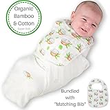 BambuBundles Swaddle Blanket for Receving Newborns: Extra Soft, Hypoallergenic, Antibacterial Baby Swaddle Wrap for Boys and Girls (47 x 47 inches)