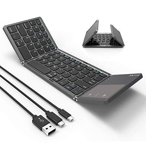 Foldable Bluetooth Keyboard, Jelly Comb 3in1 (USB/Microusb/Type C