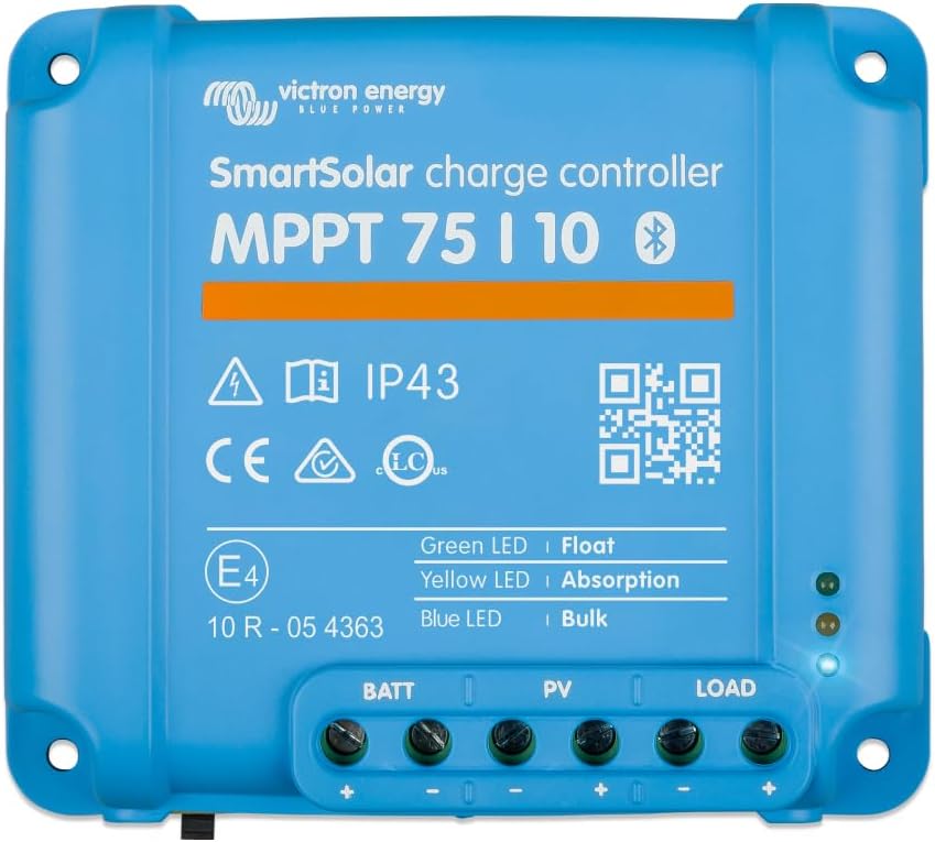 Victron Energy SmartSolar MPPT Solar Charge Controller Bluetooth 75V 10A