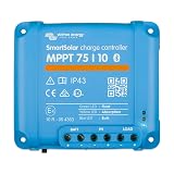 Victron Energy SmartSolar MPPT Solar Charge Controller (Bluetooth) - Charge Controllers for Solar Panels - 75V, 10 amp, 12/24-Volt