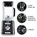 Calphalon Auto-Speed 68 Oz Blender with Blend-N-Go Smoothie Cup and BPA-free Tritan Jar | 1100-Watt Base, Dark Stainless Steel
