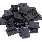 Display Stand for Mini Figure, 50 Piece Classic Bracket Plate 3x4 with 4 Studs, Compatible with Lego Parts and Pieces