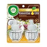 Air Wick plug in Scented Oil 2 Refills, Paradise Retreat , (2x0.67oz), Essential Oils, Air Freshener