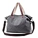 Sanxiner Top Handle Handbag Tote Bag Canvas Crossbody Bags for Women (Gray)