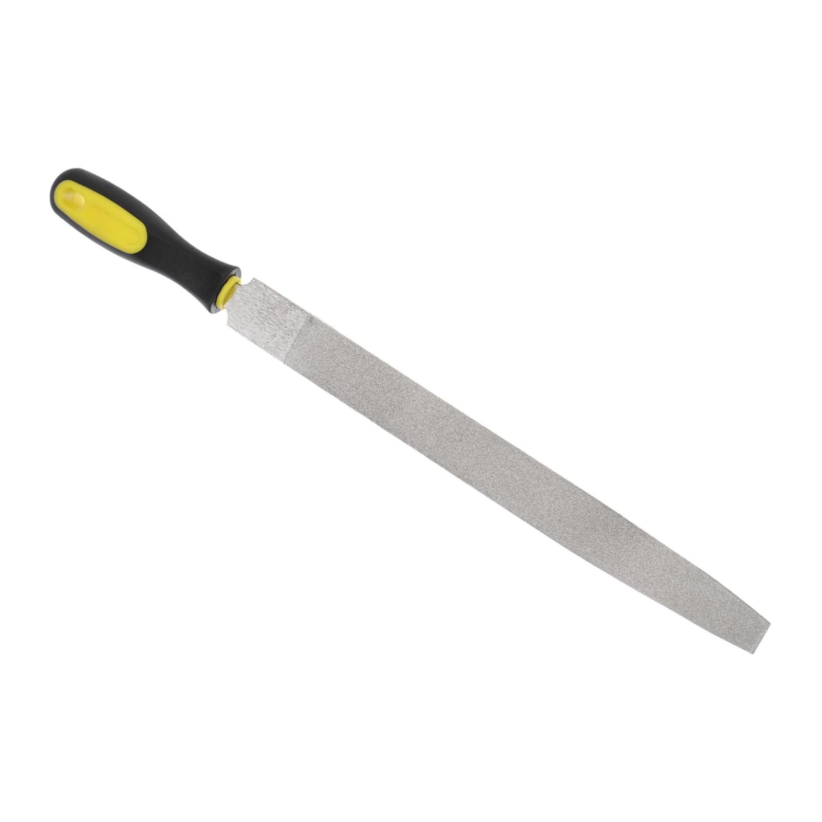 CoCud Diamond Coated Flat File, 12 Inch 80 Grits, Diamond Hand Rasp with Non-Slip Handle - (Applications: for Grinding on Glass Stone Marble Rock Bone)