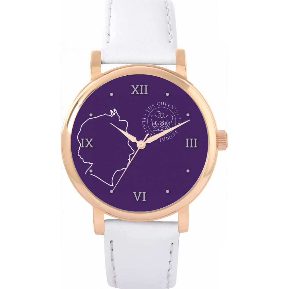 Toff London Queen's Platinum Jubilee 2022 for Women, Analogue Display, Japanese Quartz Movement Watch with Interchangeable Strap, Custom Made