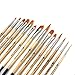 AIT Art Paint Brush Set - 14 Paint Brushes - Rounds, Flats, Angle Shaders, and Filberts - Handmade in USA for Trusted Performance with Oil, Acrylic, and Watercolor