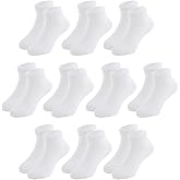 hoomore Unisex Kids Ankle Socks,Seamless Low Cut Sport & Everyday Socks for Boys Girls,Soft Breathable Cotton,10 Pairs